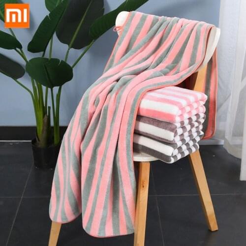 XiaoMi mijia coral fleece bath towel soft skin-friendly, water-absorbent and quick-drying cationic bath towel