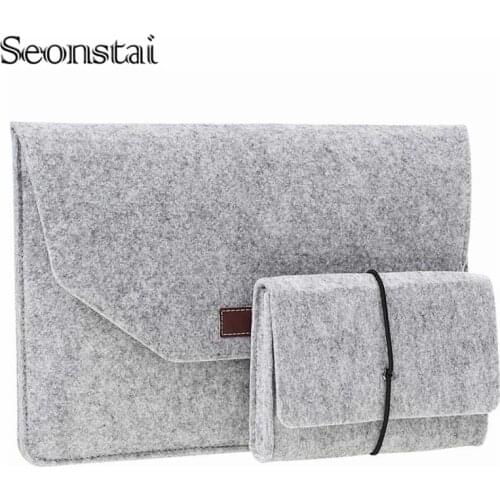 Waterproof anti fall laptop sleeve bag case for Mackbook pouch skins For Apple Macbook Pro Air Reina TouchBar 11 12 13 15 Mouse