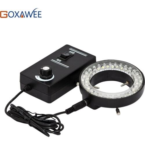 GOXAWEE Adjustable LED Ring Light Illuminator Lamp For Industry STEREO ZOOM Microscope 60000LM 6500K Microscope LED Ring