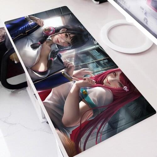Game characters D.va Girl Keyboard Mat Anime Mouse Pad Speed Gaming Accessories Rubber Mousepad Company Computer Table Mausepad