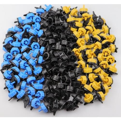 20/50PCS 2L/4L/8L/H Fixed Flow Pressure Compensated Dripper Auto Micro Irrigation Watering System Fitting for 4/7 Mm Hose