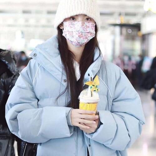 Cotton Padded Jacket Short Female 2021 Winter New Korean Version Loose Thick Warm Women Parka Coat Sports Style Parka