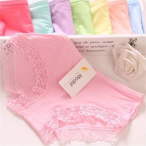 L XL XXL XXXXL Plus size Womens Sexy Panties Lace Cotton Lingerie Briefs Female Underpanties Girl Cute Underwear Shorts A40