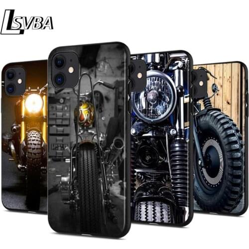 Cross motorcycle sports Metal Anti-fall Silicone Phone Case For iPhone 11 Pro XS Max X XR 6S 6 7 8 Plus 5S Soft Black Cover Capa