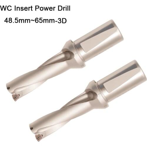 Power coolant water drill ZD03 48.5mm-65mm WCGX Drill Type For 3D U Drilling Shallow Hole metal working indexable insert drills