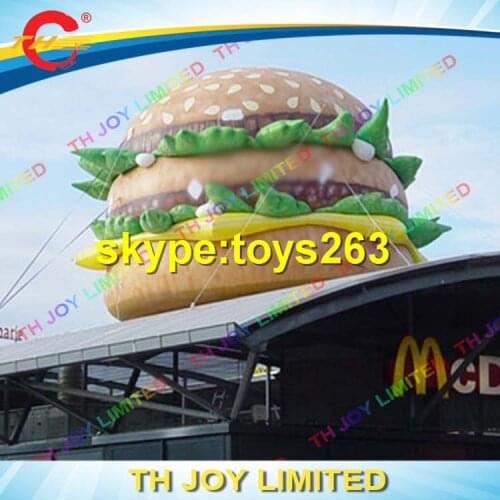Outdoor advertising inflatable hamburg balloon Free shipping giant inflatable hamburger model for sale