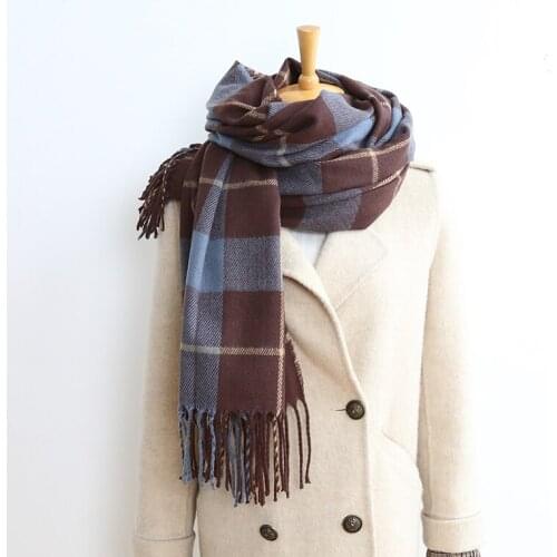 2020 new classic brand scarf Scottish plaid men and women winter scarf warm scarf fashion casual scarf imitation cashmere