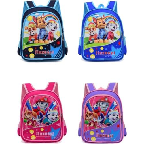 2021 New Paw Patrol Cartoon Bag Anime Children Backpack Skye Everest Marshall Chase Boys Girls Pat Patrouille Birthday Toy Gifts