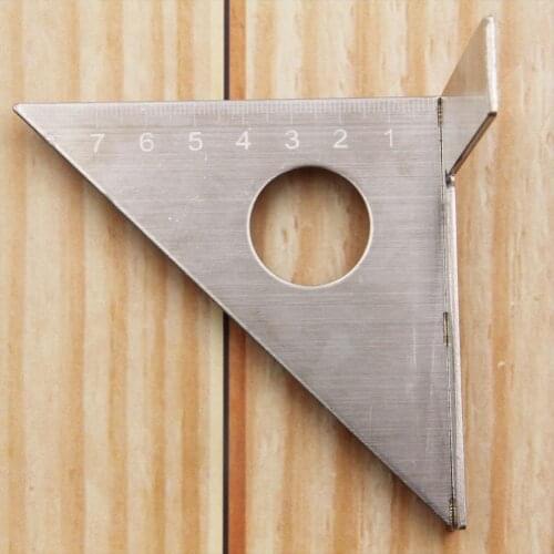 Professional Right Angle Ruler Coordinate Axis Shape Square Ruler 45/90 Degree Measure Drawing Tool For Woodworking DIY Craft