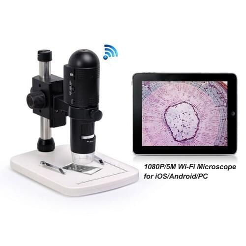Real 1080P 20-230X 5MP Wireless WIFI Digital Microscope Handheld Endoscope