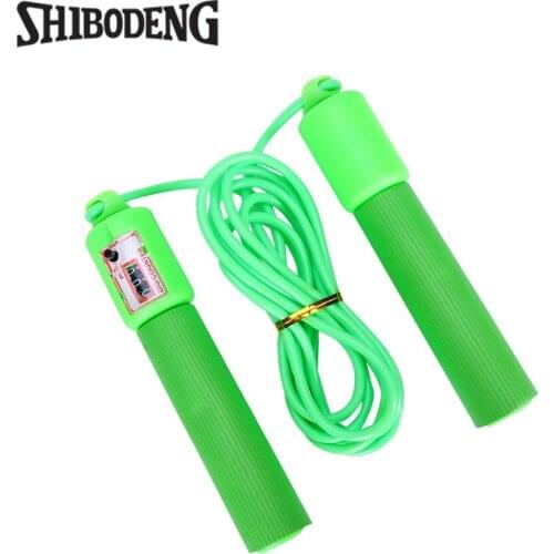 Jump Ropes With Counter Sports Fitness Crossfit Adjustable Fast Speed Counting Jump Skip Rope Skipping Wire Calories 5021