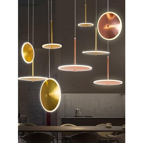 Nordic post-modern minimalist art restaurant UFO pendant light bedroom bedside living room bar light luxury small pendant lamp