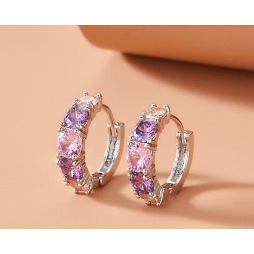 Find Me New Fashion Geometric Exaggerated Zircon Earrings For Women Party Jewelry Accessories