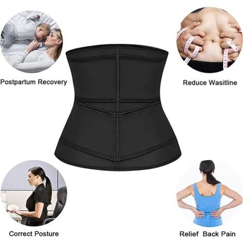 Women Neoprene Waist Trainer Workout Shaper Corset Body Shaper Belt Slimming Sheath Belly Reducing Shaper Tummy Sweat Shapewear