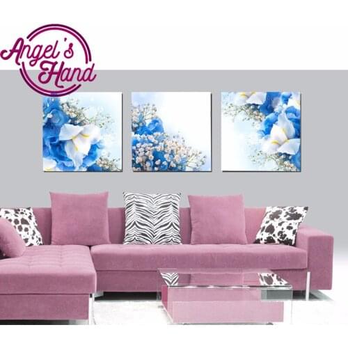 3p Diy Diamond Painting Cross Stitch Diamond Embroidery Flowers Crystal square Diamond Mosaic Pictures Needlework Christmas gift