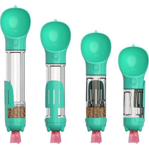 4 in 1 Multifunction Portable Pet Dog Water Bottle Drinking Bowls For Small Large Dogs Feeding Water Dispenser Dog Litter Shovel