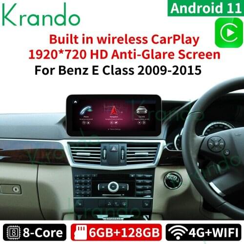 Krando Android 10 8 Core 4+64G car GPS Navigation radio audio Multimedia Player for Benz E Class W212 E200 E230 2009-2016 RHD