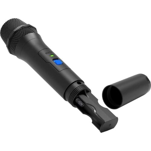 Wireless Microphone, Handheld Mic System Set with Rechargeable Receiver, up to 15m Range for PS5/PS4/Switch/XB One/Wii