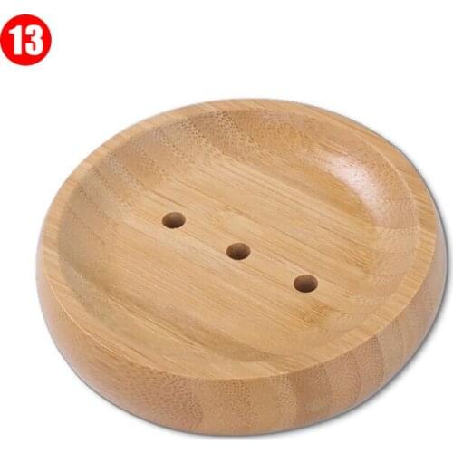 Wooden Soap Dishes Bamboo Soap Tray Holder Soap Rack Plate Box Container Portable for Home Bathroom WXV Sale