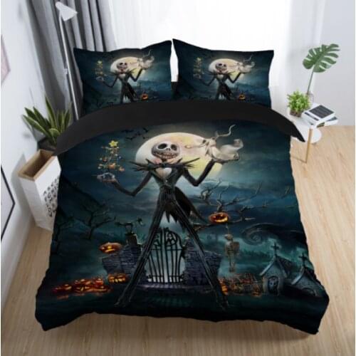Nightmare Before Christmas Home Textile Pillow Case 3D Bed Linen Duvet Covers Comforter Bedding Sets Bed Set Home Decor Bedding