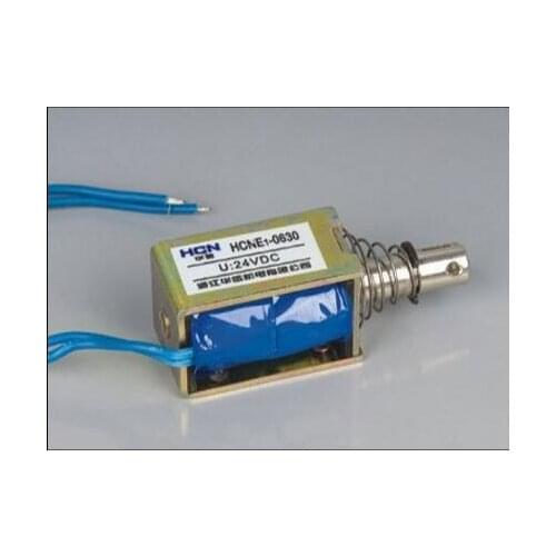 DC 12V 24V HCNE1-0630 push&pull Type Frame electromagnet travel distance 10mm Keepping Force1kg Solenoid