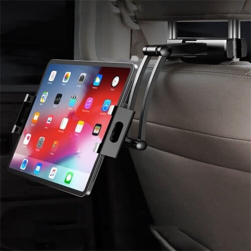 Flexible 360 Degree Rotating for iPad Car Pillow Mobile Phone Holder Tablet Stand Back Seat Headrest Mount Bracket 5-11 Inch