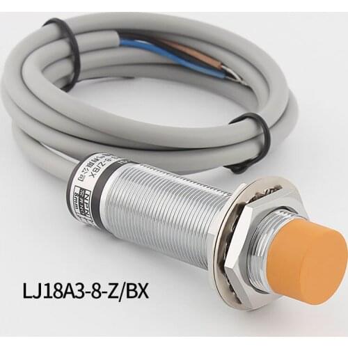 Inductive proximity switch sensor LJ18A3-8 - Z/BX/AX/BY/AY/EX/DX / 24 v NPN and PNP EZ/DZ three line NO NC