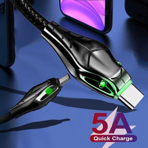 Micro USB Type C Charger Cable 5A Fast Charging Data Cord Nylon USB C Charge Wire For iPhone 12 Pro Max Xiaomi 11 Redmi Note 10