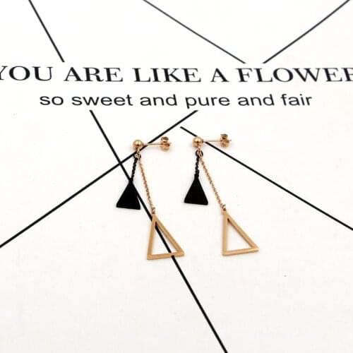 Fashion Advantage Of The New Tassel Triangle Long Earrings Earrings Jewelry For Women The Best Gift