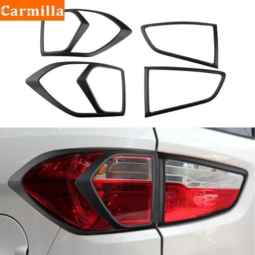 For Ford Ecosport 2018 2019 2020 Black ABS Chrome Rear Back Light Lamp Cover Trim Tail Light Sticker Frame Exterior Accessories