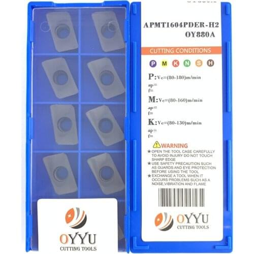 OYYU APMT1135 APMT1604 APMT1135PDER-H2 APMT1604PDER-H2 OY880A Milling Insert for Steel Stainless CNC Carbide Inserts APMT 1135