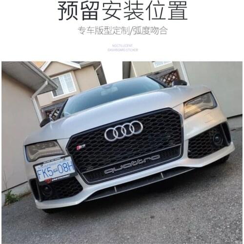 Applicable to A7 Audi Refitting Rs7 Front Bar Big Surround Skirt Beam Double Side Exhaust Lip Tail Throat Rear