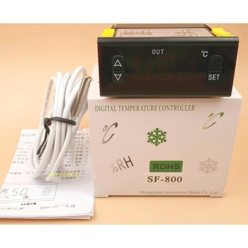 Sf-800 electronic temperature controller seafood machine / fish pond temperature controller temperature controller with sensor