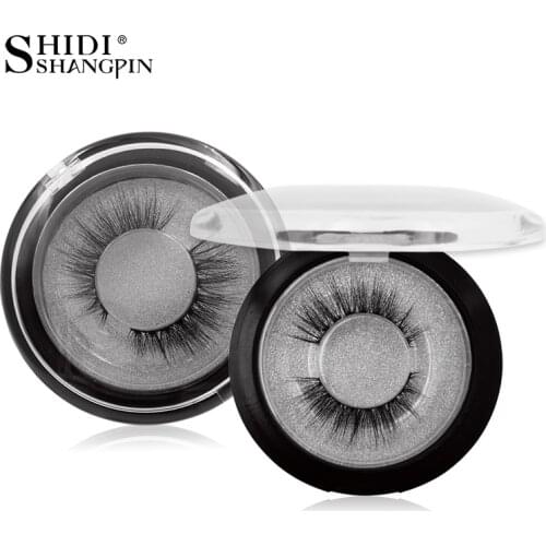SHIDISHANGPIN 1 Pair Mink Eyelashes Natural Long 3d Mink Lashes Maquiagem Cilios Mink 1 Box Hand Made Dramatic False Eyelashes