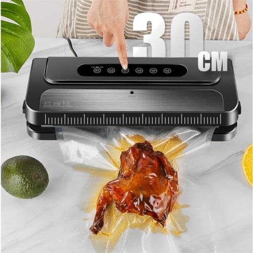 Vacuum Sealing Machine 220V 140W Commercial Household Electric Food Vacuum Sealer Food Saver Packaging Machine + 10Pcs Bags