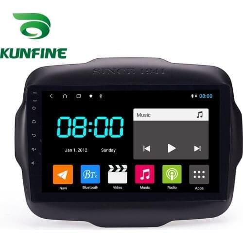 Android 10.0 1024*600 Octa Core Car DVD GPS Navigation Player Deckless Car Stereo for Jeep Renegade 2016 2017 Radio Headunit