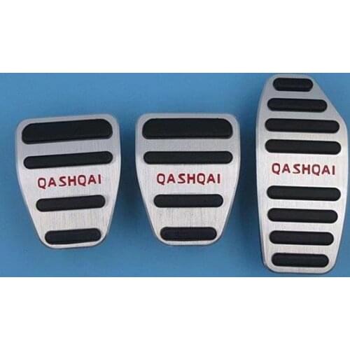 Car Styling Stainless Steel Foot Pedals Fuel Accelerator Gas Brake Clucth Pedal Cover for Nissan Qashqai 2014-2020