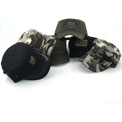 US Army embroidery flat baseball caps cotton adjustable snapback hats US flag dad hats navy cap unisex high quality