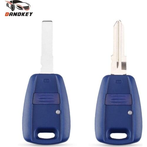 Dandkey 10pcs Transponder Chip Key Uncut Blade For Fiat Key Case Replacement SIP22 GT15R Blank Shell Fit For Fiat 500 Ducato