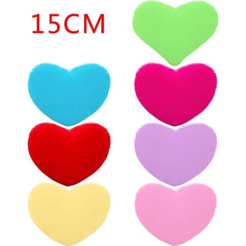 15cm Heart Shape Decorative Throw Pillow PP Cotton Soft Creative Doll Lover Gift