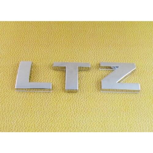 Chrome LTZ for Tahoe Suburban Silverado Avalanche sierra Emblem Badge Sticker