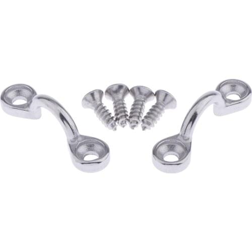 MagiDeal 2Pcs Stainless Kayaks Canoes Deck Loops Tie Down Pad