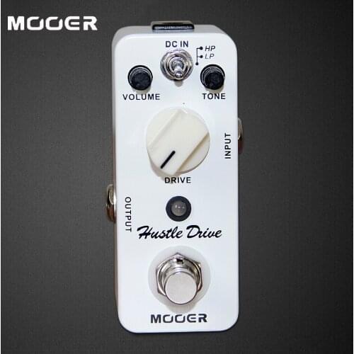MOOER Micro Series Pedal / True Bypass Hustle Drive Distortion Guitar Effects Pedal / Electric Guitar Pedal