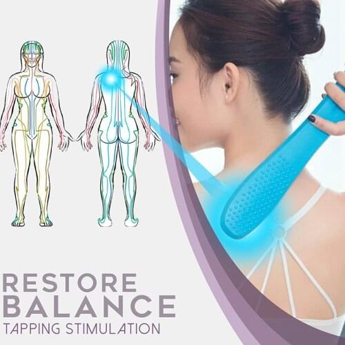 Soft silicone Massage Stick Paddle Flexible Body Massage Pat anti cellulite Muscle Relaxer for Relieving Fatigue Physiotherapy