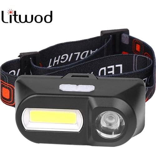 Sensor Headlamp Led Head Lamp XP-G Q5 Headlight Outdoor Lighting 3 Modes Battery Cob Lithium Ion for Camping