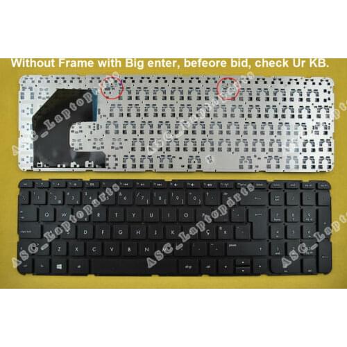New PO Portuguese Teclado Keyboard For HP 15-b123nr 15-b140us 15-b142dx 15-b143cl 15-b001se Laptop Black Without Frame WIN8