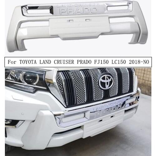 For TOYOTA LAND CRUISER PRADO FJ150 LC150 2018-NO Front Bumper Guard Plate Protector Anti-impact High Quality ABS Accessories