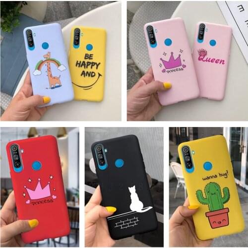 For Oppo Realme C3 Case Shockproof Soft silicone TPU Back Cover For Oppo Real me C3 Phone Cases Realme C3 Case 6.5" Cute Cartoon