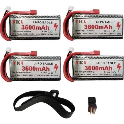 RC Lipo Battery 2s 7.4V 3600mAh For Wltoys 12428 12423 RC Car feiyue 03 Q39 FY07 FY-07 Upgrade parts Battery 2700mah 7.4V