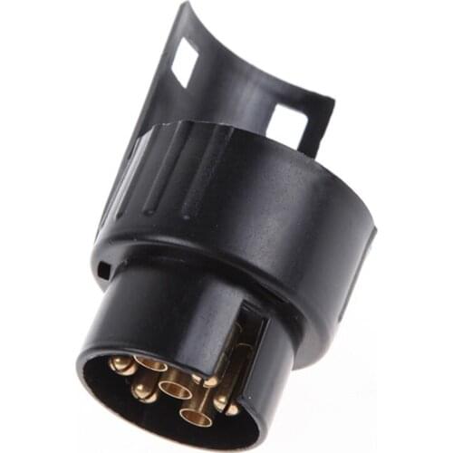 12V Plastic Trailer Adapter Connector 7 Pin To 13 Pin Caravan Electrical Signal Converter Adaptor Towbar Towing Socket